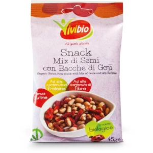 SNACK MIX DI SEMI CON BACCHE DI GOJI