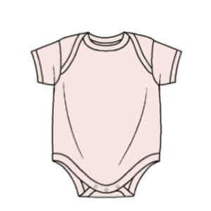 Body con maniche rosa 3-6