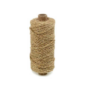 NASTRO FLAXCORD DELUXE CORDA/ORO 150MX2MM