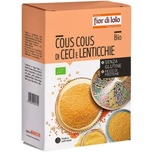 Cous cous di ceci e lenticchie rosse