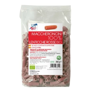 Maccheroncini 100% lenticchie rosse