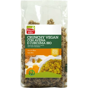 Crunchy vegan con avena e curcuma