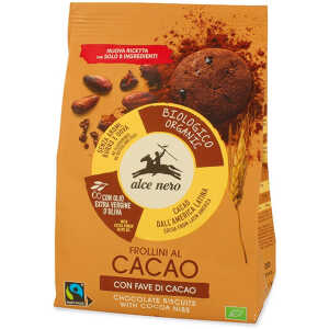Frollino al cacao con fave di cacao