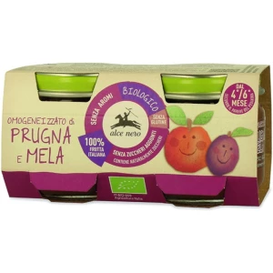 Omogeneizzato di prugna e mela