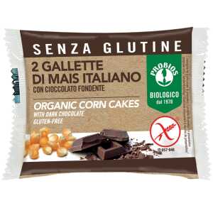 Gallette di mais con cioccolato fondente